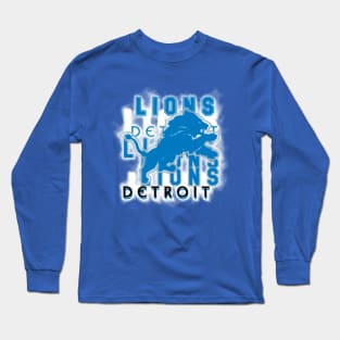 Detroit Lioooons 14 Long Sleeve T-Shirt